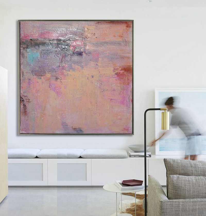 Original Painting Hand Made Large Abstract Art,Oversized Contemporary Art,Hand Painted Original Art,Nude,Blue,Purple,Pink.etc